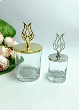 10 lu Metal Tepelikli İçi Boş Şekerlik / Bardak