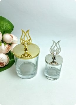 10 lu Metal Tepelikli İçi Boş Şekerlik / Bardak