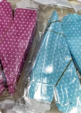 Karton Puantiyeli Bebek Külahı