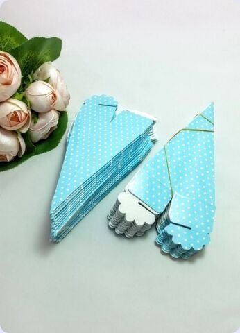 Karton Puantiyeli Bebek Külahı