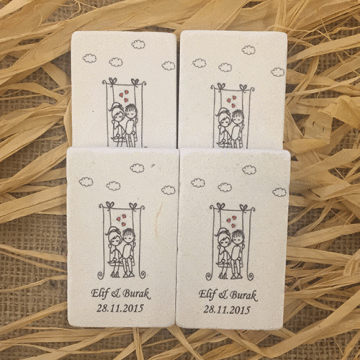 Salıncaklı Taş Baskı Magnet