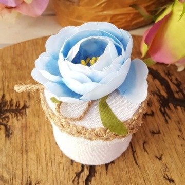 Süslü ; Sıvama Silindir Kutu Organizasyon Hediyelikleri