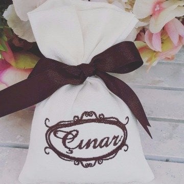 Doğum günü Nakışlı Lavanta Kesesi