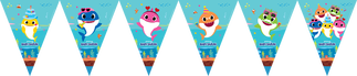 BAYRAK SET BABY SHARK LİSANSLI