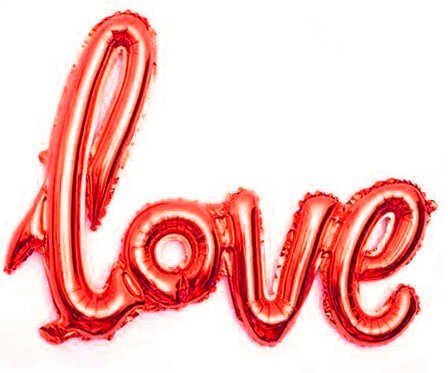 FOLYO BALON LOVE 60x45 CM KIRMIZI