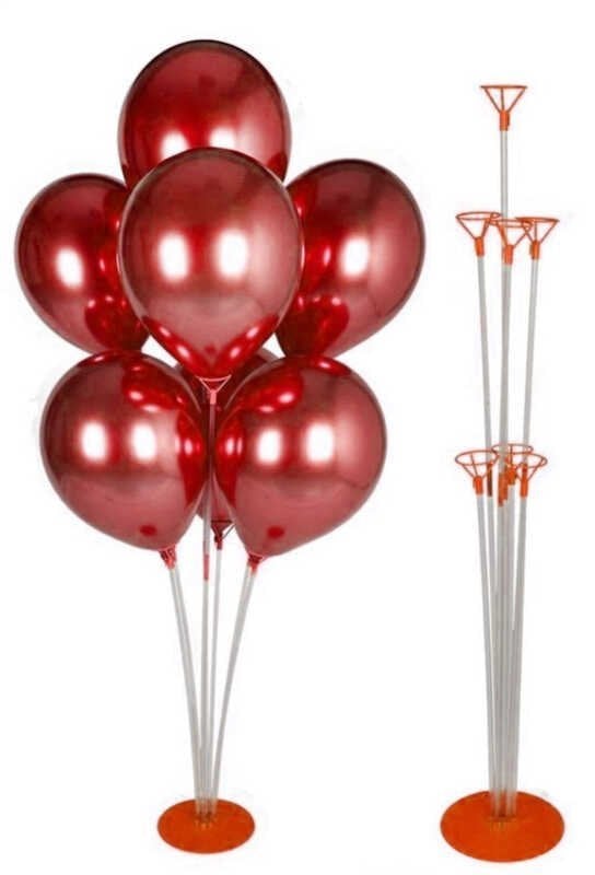 75 CM KIRMIZI BALON SÜSLEME STANDI