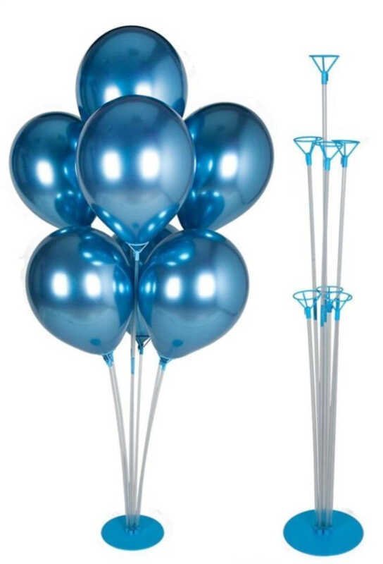 75 CM MAVİ BALON SÜSLEME STANDI