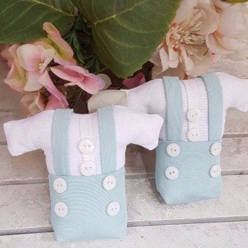 Mavi Tulumlu Body Bebek Şekeri Hediyelik