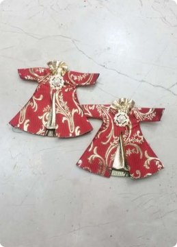 10 lu Kumaş Kaftan Kese (Kuruyemiş, Çerezlik, Kına, Sünnet)
