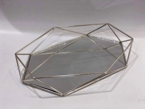 Prizma Aynalı Uzay Metal Tepsi