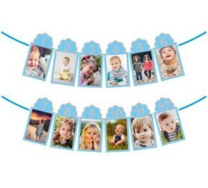 ÇERÇEVE ORTA SÜS SİMLİ 12 AYLIK SET MAVİ