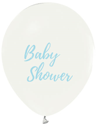100 LÜ BALON ŞEFFAF BABY SHOWER MAVİ