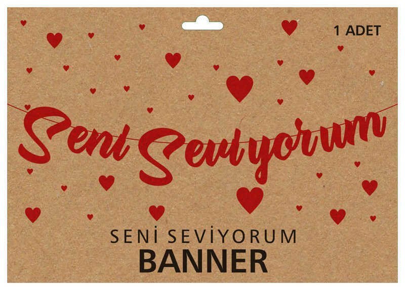 SENİ SEVİYORUM KIRMIZI METALİZE FLAMA