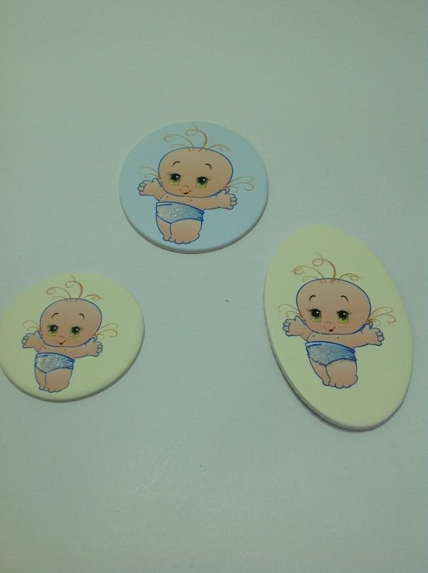 25 li bebek yuvarlak 20 li oval sticker