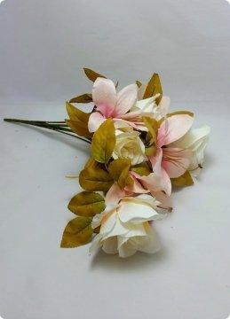 Krem Buket Yapay Çiçek