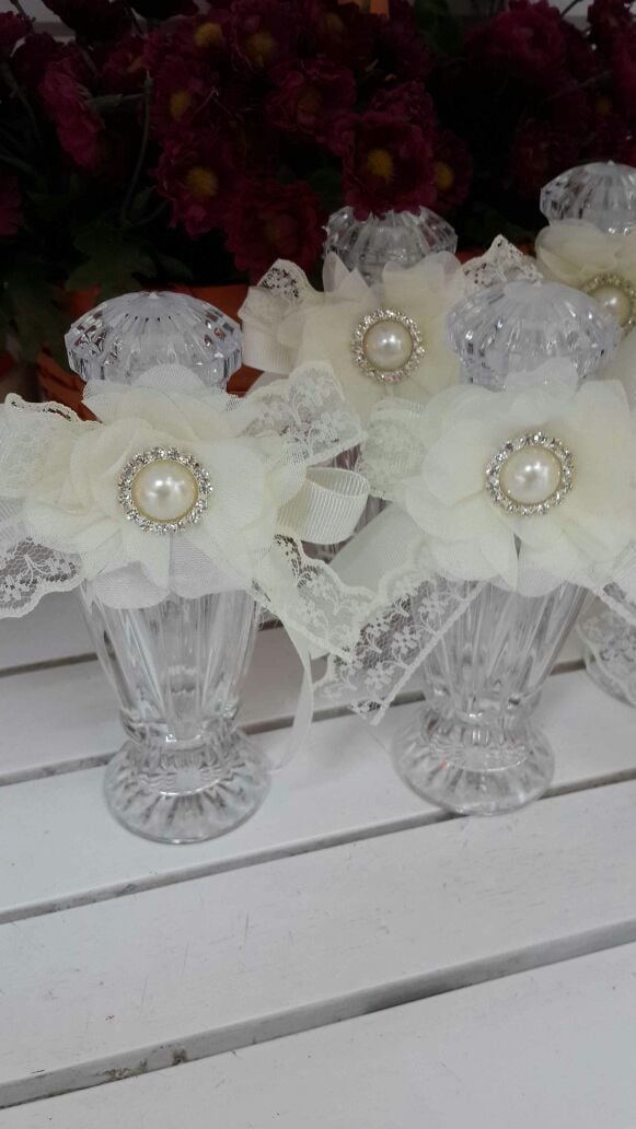 Süslü, Vazo Kolonya Şişe Nikah Şekeri