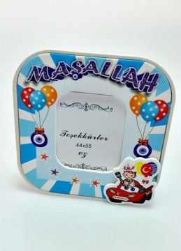Magnetli Maaşallah yazılı Arabalı Çerçeve ( dayama ayaklı )