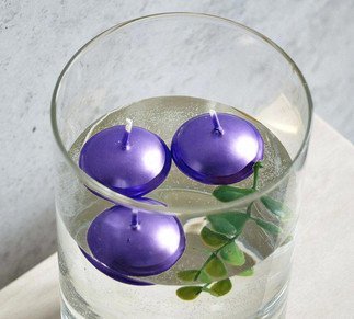 20 Lİ MUM TEALIGHT YÜZEN MUM MOR