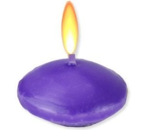 20 Lİ MUM TEALIGHT YÜZEN MUM MOR