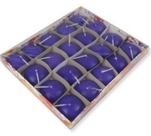 20 Lİ MUM TEALIGHT YÜZEN MUM MOR