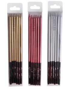 6 LI PASTEL MUM GÜMÜŞ 16CM