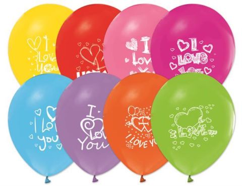 10'lu I Love You Balon Pakedi
