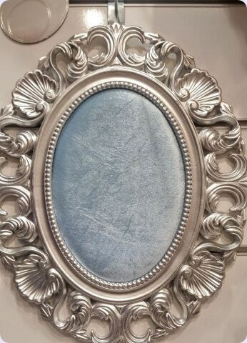 45 cm Büyük Gümüş Çerçeve (Kapi susu / Karşılama Pano)