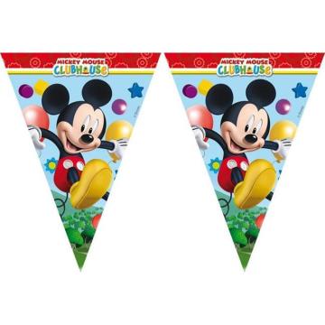 Mickey Playful / Miki Klasik Üçgen Bayrak / Flama