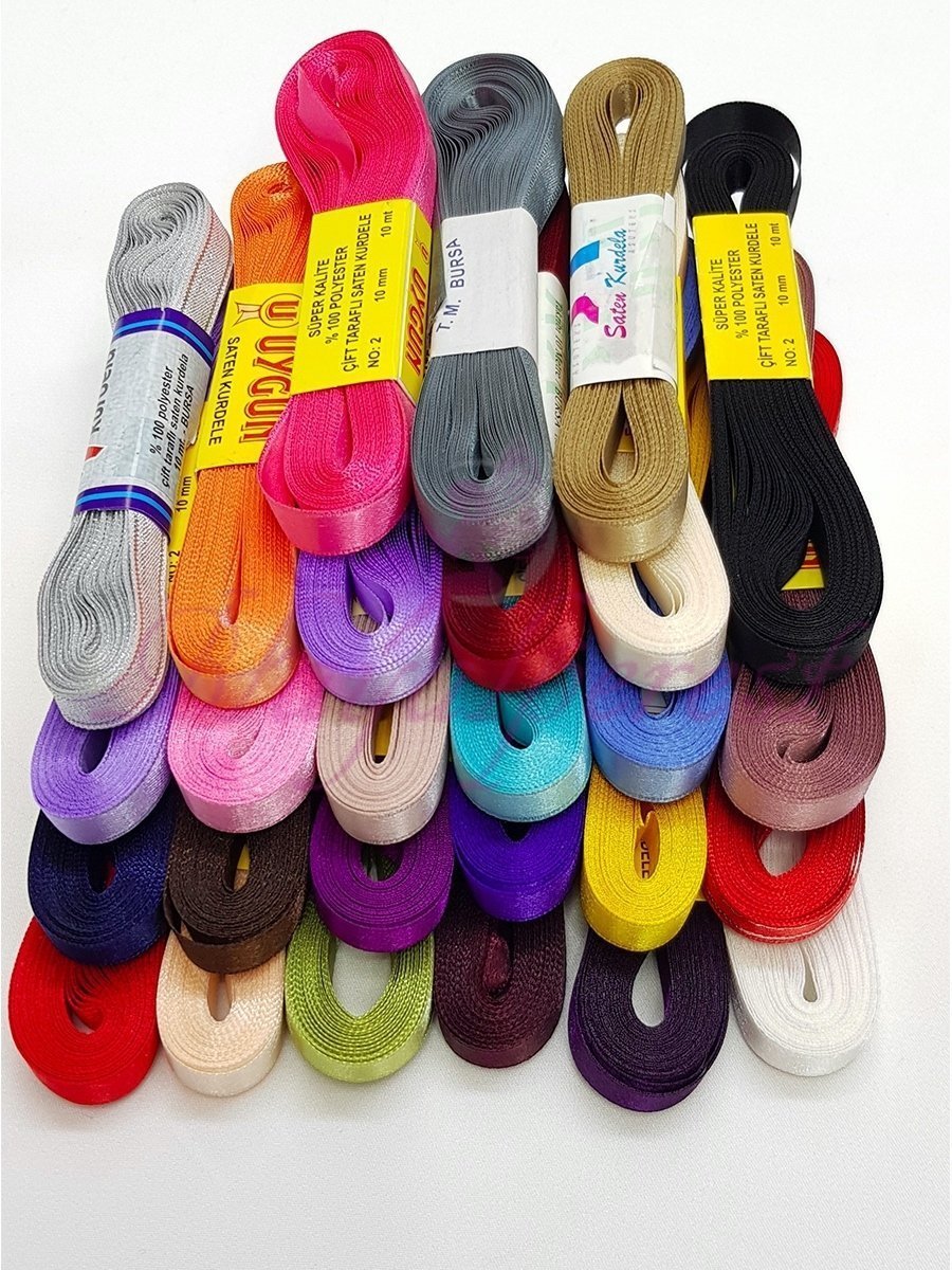 1 cm (10 Mt.) saten kurdele