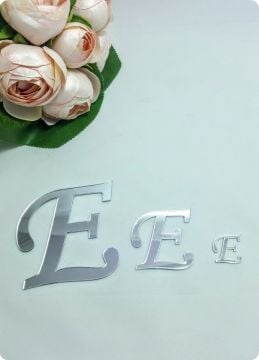 Ayna harf ve rakam (akrilik pleksi lazer kesim)