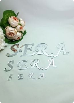 Ayna harf ve rakam (akrilik pleksi lazer kesim)