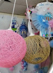İp avize (25 cm çapında)