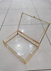 30x20 cm Büyük kapaklı metal kenarlı çikolata tepsisi