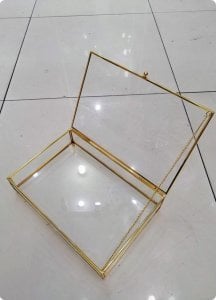 30x20 cm Büyük kapaklı metal kenarlı çikolata tepsisi