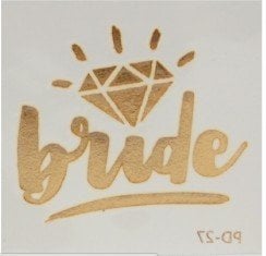 Metalik Geçici Bride Dövme