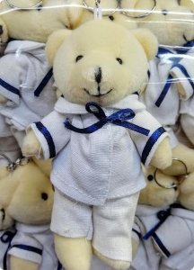 12 li 12 cm Denizci Peluş Ayıcık Anahtarlık
