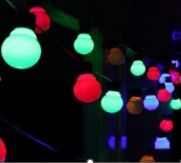4.5mt 10 Led Beyaz Top RGB ışık