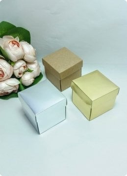 6X6X6 Cm Küp Karton Kutu (Demonte)