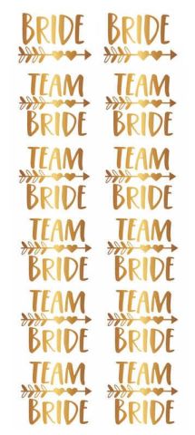 DÖVME TEAM BRIDE OKLU KALPLİ VARAKLI ALTIN PK:12