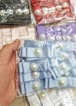 20 Li 2 Cm Hazır Süslü İncili Grogren Fiyonk