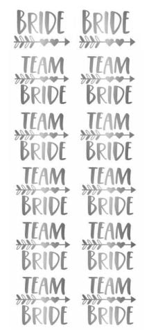 DÖVME TEAM BRIDE OKLU KALPLİ VARAKLI GÜMÜŞ PK:12