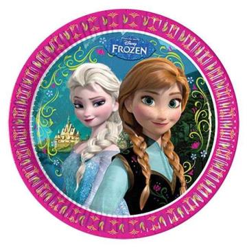 8 Li Frozen / Karlar Kraliçesi Karton Tabak