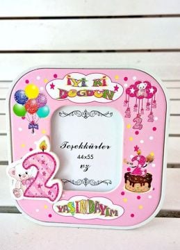 2 yaş Foto Çerçeve ( dayama ayaklı )