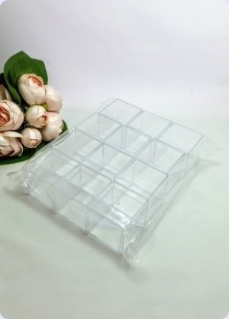 12 li Mika Pleksi Küp Kutu 5x5x5 cm