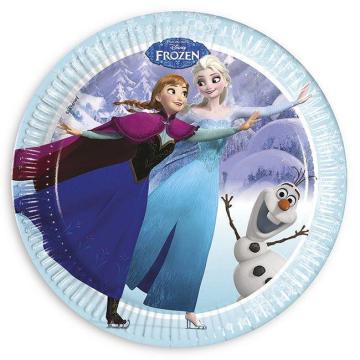 8 Li Frozen Ice Skating / Karlar Kraliçesi Karton Tabak