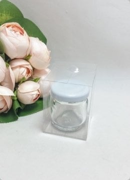 5x5x6 Cm Full Asetat Kavanoz kutusu (katlanmamış - de monte)