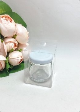 5x5x6 Cm Full Asetat Kavanoz kutusu (katlanmamış - de monte)