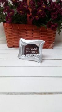 Kişiye Özel Akrilik Ayna Etiketli Polyester Çerçeve