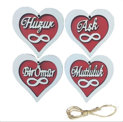 4 lü Sevgililer Günü Dilek Süsü