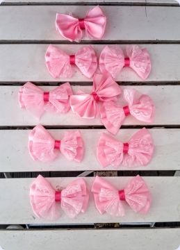 Dantelli Fiyonk Pembe